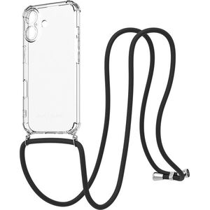 AlzaGuard Luxe Lanyard Case iPhone 16 fekete tok kép