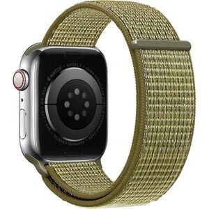 Eternico Airy Apple Watch 44mm / 45mm / 46mm / Ultra 49mm - Green Fig and Brown edge kép