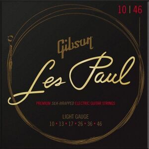 Gibson SEG-LES10 Les Paul Premium Electric Guitar Strings 10-46 Light kép