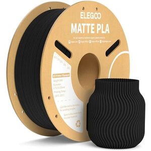 Elegoo PLA MATTE - 1, 75mm, 1kg, Cardboard Spool, Matte Black kép