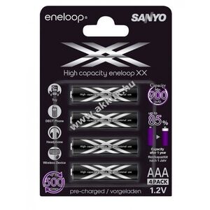 Sanyo/Panasonic eneloop Pro xx akku típus HR-4UWXB-4BP 900mAh NiMH 4db/csom. kép