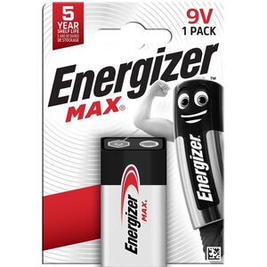 Energizer Max alkáli elem 6LR61/9V/E-Block 1db/csom. kép