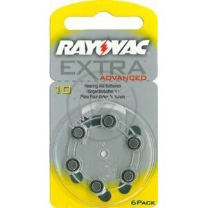 Rayovac Extra Advanced hallókészülék elem típus 10 6db/csom. kép