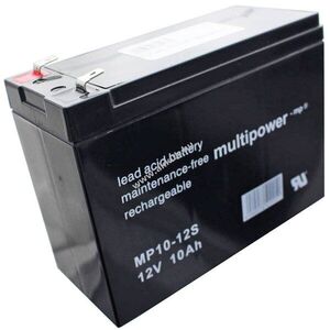 Multipower MP10-12S MP1012S 6-FM-10 12V 10000mAh akku AGM ólom-zselés kép
