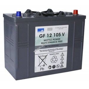 Exide Dryfit Traction Block GF12105V 12V 105Ah AGM és ólom-zselés kép