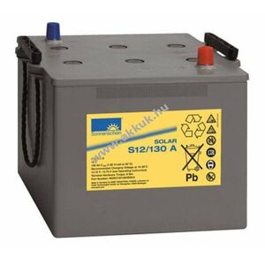 Exide Sonnenschein Solar S12/130 A akku 12V 130000mAh AGM ólom-zselés kép