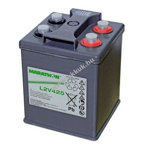 Exide Marathon L2V425 2V 425000mAh akku M8 csavar Hst-Nr NALL020425HM0FA ólom-zselés AGM kép