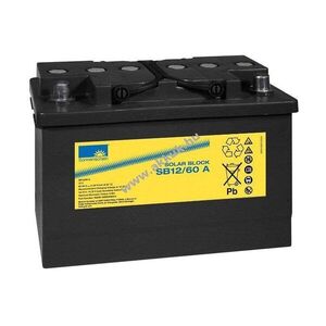 Exide Sonnenschein Solar Block SB12/60 A 12V 60Ah NGSB120060HS0CA AGM akku ólom-zselés kép