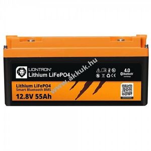 Liontron Smart BMS 12, 8V 55Ah akku AGM és ólom-zselés LiFePO4 kép