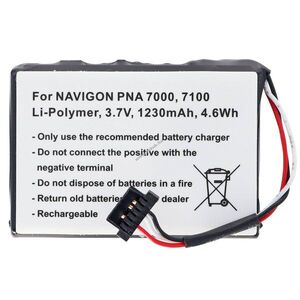 Helyettesítő akku Becker Active 43 Talk 3, 7V 1200mAh 541380530006 GPS és navigáció Li-Ion kép