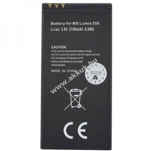 Helyettesítő akku Nokia Lumia BV-T5A 3, 8V 2000mAh mobiltelefon Li-Ion kép