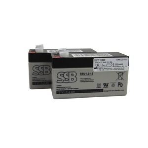 SSB Battery akkuegység 2x12V 1, 2Ah Wissner-Bosserhoff Eleganza Q7 Estetica orvostechnikai ólom kép
