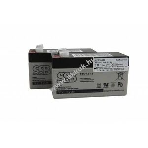SSB Battery orvostechnikai akkuegység 2x12V 1, 2Ah Wissner-Bosserhoff Contempora Q7 Ólom kép