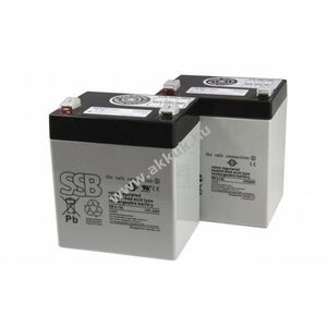 Helyettesítő akku SSB Battery Hamilton Medical Galileo 12V 5Ah 2db/csomag orvostechnikai ólom kép