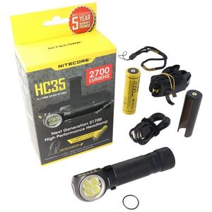 Nitecore HC35 fejlámpa/zseblámpa 2700lm NL2740HP 4000mAh akku Li-Ion kép