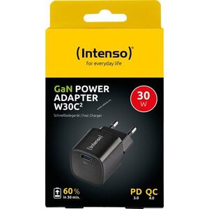 Intenso W30C GaN USB-C töltő 30W fekete kép