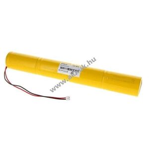 Vészvilágítás akkupakk D (góliát) 4, 8V 4500mAh 240x33mm 20cm kábel JST EHR-2 Ni-Cd kép