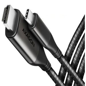 AXAGON RVC-HI2MC, USB-C to HDMI 2.0 cable 1, 8m, 4K / 60Hz HDR10, metal case, braided kép