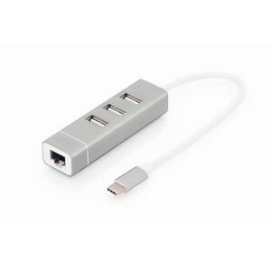 DIGITUS 3xUSB 2.0 + LAN (DA-70253) kép