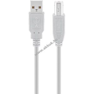 Goobay USB-A-USB-B kábel 5m szürke 2, 5W 0, 5A 480Mbit/s USB2.0 kép
