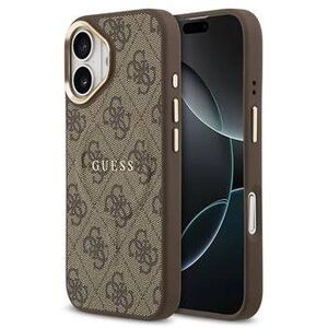 Guess PU Leather 4G Gold Frame iPhone 17 barna MagSafe tok kép