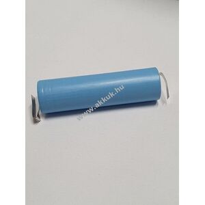 Ipari 18650 -2600 3, 7V 2600mAh 5, 2A KÉK li-ion akkucella, U-forrfüles kép
