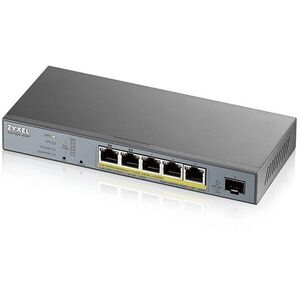 Zyxel GS1350-6HP-EU0101F Switch 5x1000Mbps (5xPOE) + 1xGigabit SF... kép