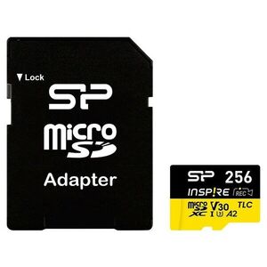 Silicon Power MicroSD kártya - 256GB microSDXC UHS-I U3, 3D TLC N... kép
