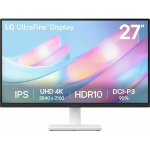 LG 27" US500-W Ultrafine 4K UHD HDR10 IPS Monitor - Fehér kép