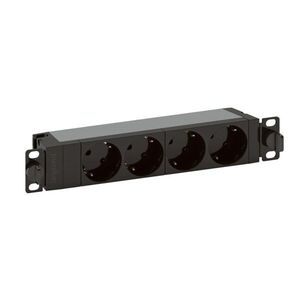 Legrand 646801 10"/1U 16A KIM 4xSHK biztonsági zsaluval alum... kép