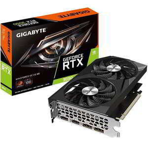 Gigabyte GeForce RTX 3050 8GB GDDR6 Windforce OC V2 Videókártya kép