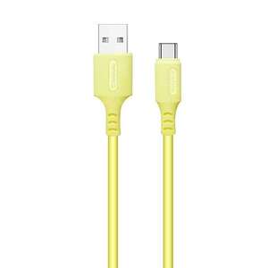 ColorWay USB-C Töltési Kábel - 1m - Sárga kép
