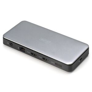 Digitus DA-70917 dokkoló állomás és port replikátor Vezetékes USB... kép