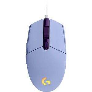 Logitech G102 Lightsync Gaming Egér - Lila, USB kép
