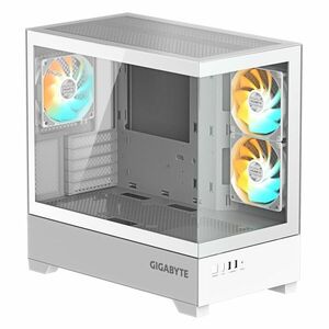 GIGABYTE C201 PANORAMIC ICE Midi Tower számítógépház, fehér kép
