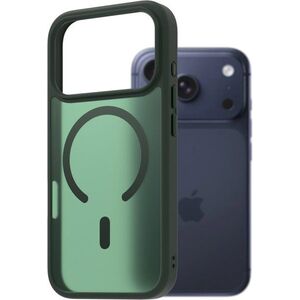 AlzaGuard Matte iPhone 17 Pro / 18 Pro sötétzöld MagSafe tok kép