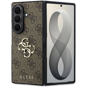 Guess PU 4G Metal Logo Samsung Galaxy Z Fold 8 Ultra barna tok kép