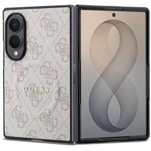 Guess PU Leather 4G Samsung Galaxy Z Fold 8 rózsaszín mágneses tok kép