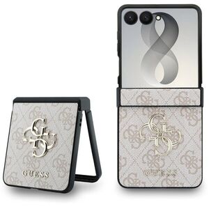 Guess PU 4G Metal Logo Samsung Galaxy Z Flip 8 rózsaszín tok kép