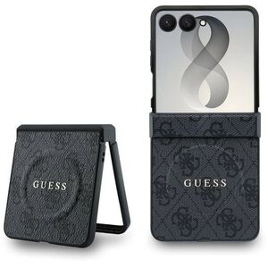 Guess PU Leather 4G Samsung Galaxy Z Flip 8 fekete mágneses tok kép