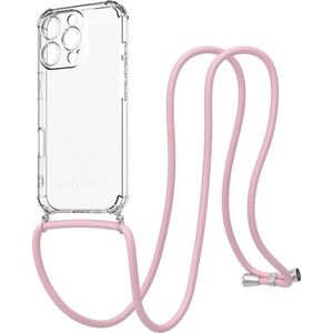 AlzaGuard Luxe Lanyard Case iPhone 16 Pro rózsaszín tok kép