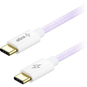 AlzaPower CompactCore USB-C to USB-C 2.0, 100 W, 1 m - lila kép