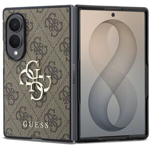 Guess PU 4G Metal Logo Samsung Galaxy Z Fold 8 barna tok kép