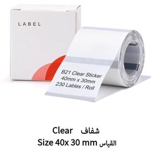Niimbot TT címke 40x30mm, transparent, 230 db (3 tekercs) kép