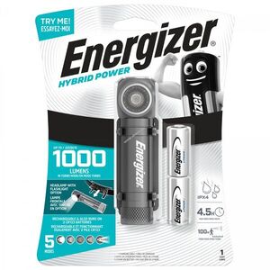 Energizer hybrid power nagy fényerejű fejlámpa, zseblámpa, homloklámpa 1000lm, 2db CR123 elem kép