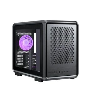 Cooler master ház mini-itx/micro-atx masterframe 400 mesh black, ... kép