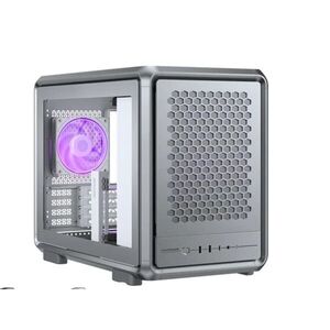Cooler master ház mini-itx/micro-atx masterframe 400 mesh silver... kép