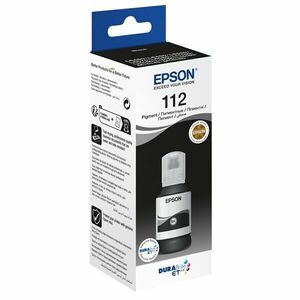 Epson tintapatron 112 ecotank pigment black ink bottle C13T06C14A kép