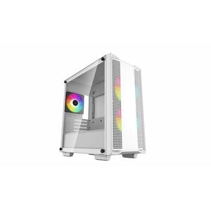 DeepCool Számítógépház - CC360 ARGB WH (fehér, ablakos, 3x12cm ve... kép
