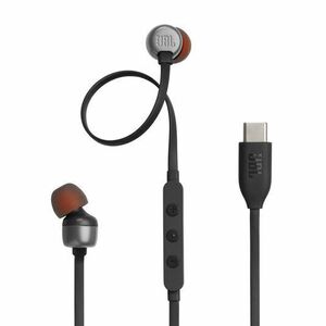 JBL T310C vezetékes fülhallgató USB-C csatlakozóval, fekete kép